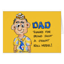 Roll Model Dad Father's Day Card