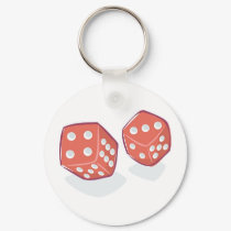 Roll the Red Dice keychains