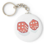 Roll the Red Dice Key Chains