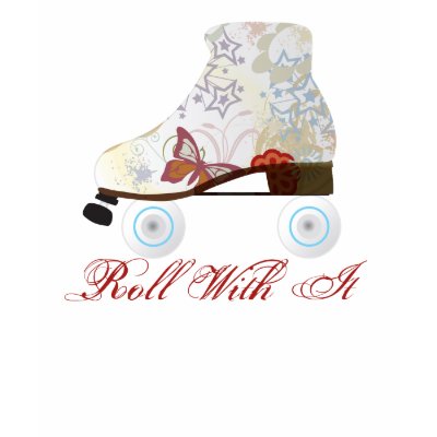 Roll With It Roller Skating Tee T Shirt by skatingislife