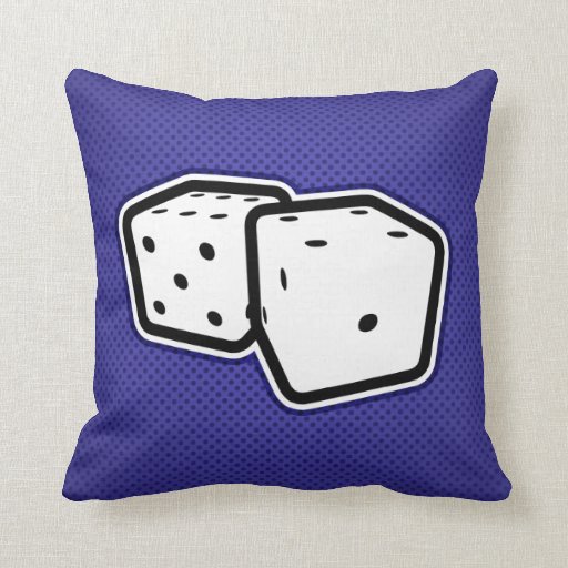 Rolled Dice Pillow