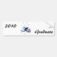 Rolled Diploma with bow Bumper Sticker