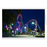roller coaster amusement park cards