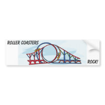 Roller Coaster Bumper Sticker