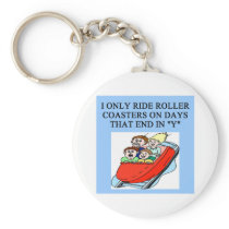 roller coaster fanatic keychain