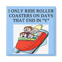 roller coaster fanatic magnet