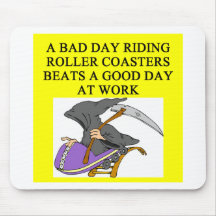 roller coaster fanatic mouse pad