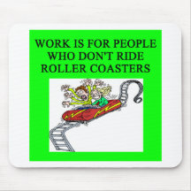 roller coaster fanatic mouse pads