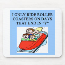 roller coaster fanatic mouse pads