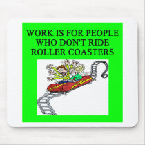 roller coaster fanatic mouse pads