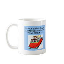 roller coaster fanatic coffee mug