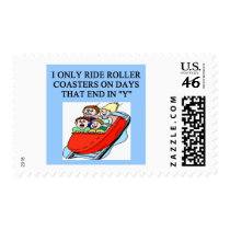 roller coaster fanatic postage