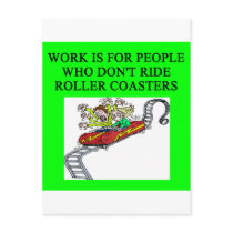 roller coaster fanatic post card