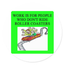 roller coaster fanatic sticker