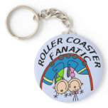 Roller Coaster Fanatic Tshirts and Gifts Key Chain
