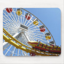 Roller Coaster Ferris Wheel Mousepad