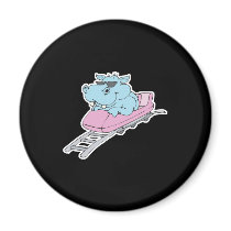roller coaster hippo magnets by doonidesignsanimals roller coaster hippo magnets