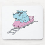 roller coaster hippo mouse pads