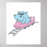 roller coaster hippo posters