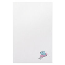roller coaster hippo personalized stationery