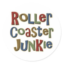 Roller Coaster Junkie stickers