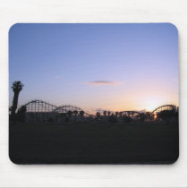 Roller Coaster Sunset Mouse Pad