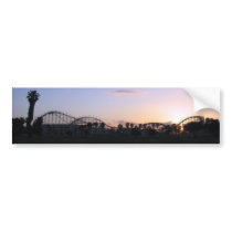 Roller Coaster Sunset Sky Bumper Sticker bumper stickers