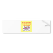 roller coasters bumper stickers