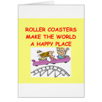 roller coasters greeting cards