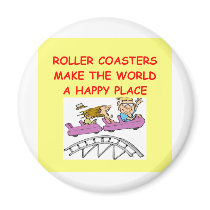 roller coasters refrigerator magnet