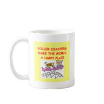 roller coasters coffee mug