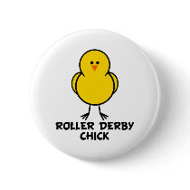 Roller Derby Chick buttons
