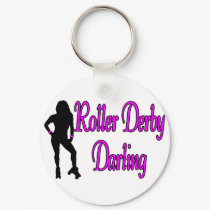 Roller Derby Darling keychains by goldnsun Roller Derby Darling keychains