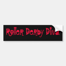 Roller Derby Diva Bumper Stickers