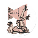 roller derby girl pin up stickers by syancey roller derby girl pin up stickers