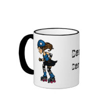 Roller Derby Jammer Customisable Coffee Mugs