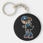 Roller Derby Jammer Key Chain