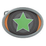 Roller Derby Jammer Star Belt Buckles