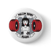 Roller Derby Queen buttons