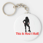 Roller Derby Roll keychains