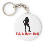 Roller Derby Roll Key Chains