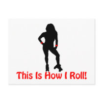 Roller Derby Roll Post Cards