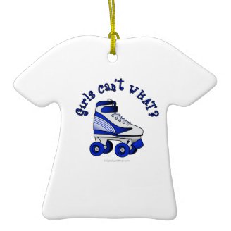 Roller Derby Skate - Blue Ornaments