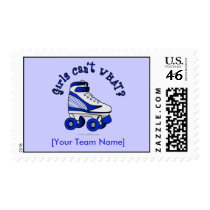 Roller Derby Skate - Blue stamps