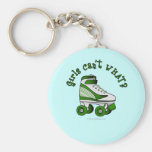 Roller Derby Skate - Green Keychains