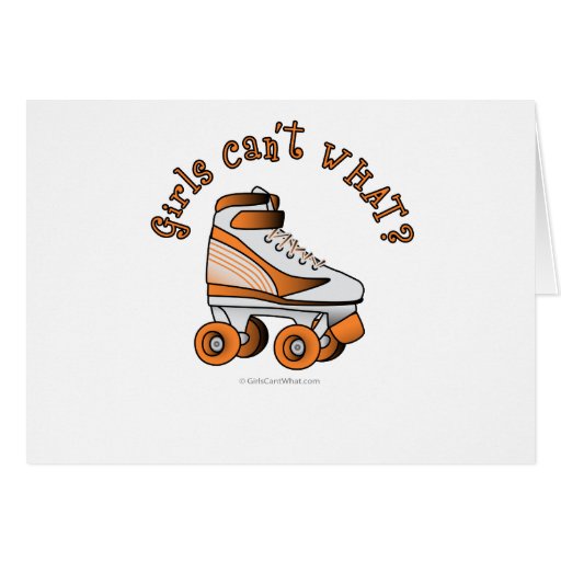 Roller Derby Skate - Orange Card