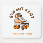Roller Derby Skate - Orange Mousepads