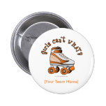 Roller Derby Skate - Orange Pin