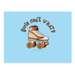 Roller Derby Skate - Orange Postcard