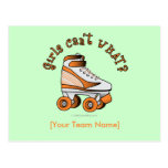 Roller Derby Skate - Orange Postcard
